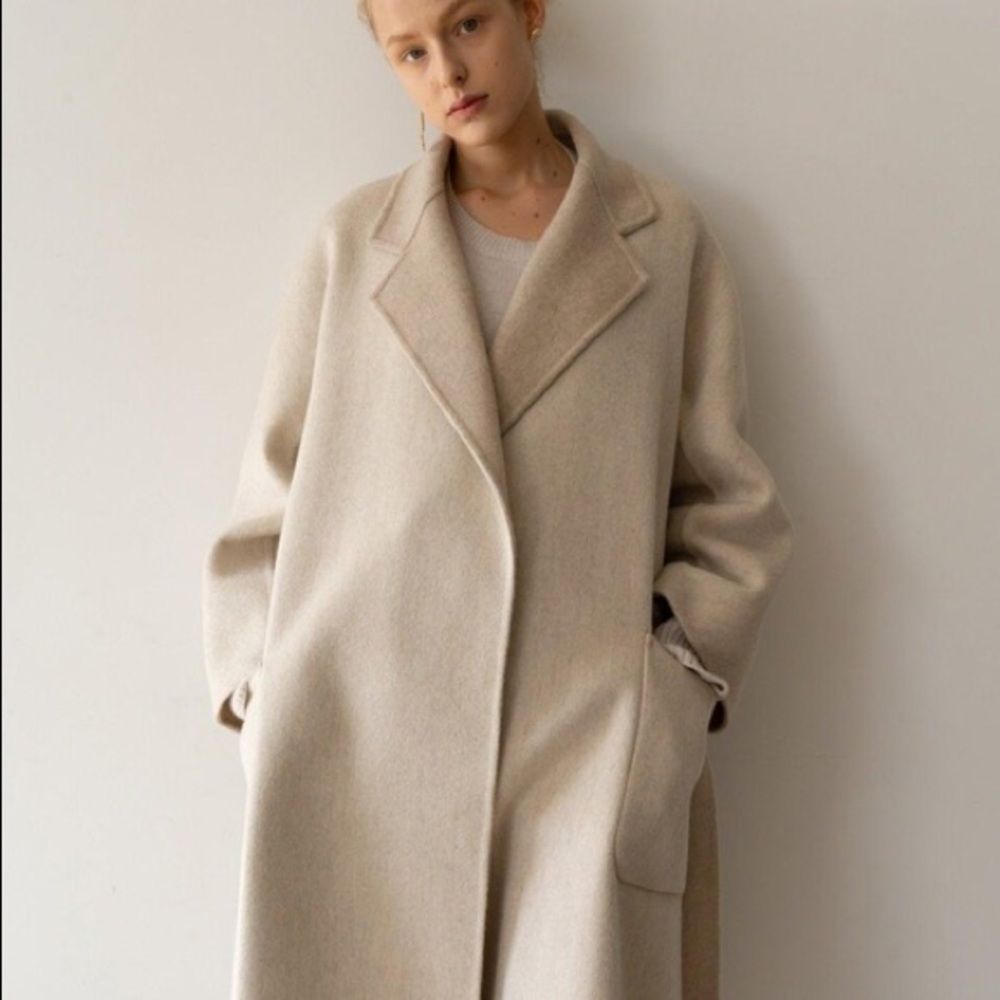 NWOT WConcept Kindersalmon Wool Herringbone Coat